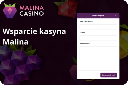 pomoc techniczna aplikacji kasyna Malina